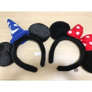 ディズニー(Disney)のミッキー&ミニーカチューシャ(キャラクターグッズ)