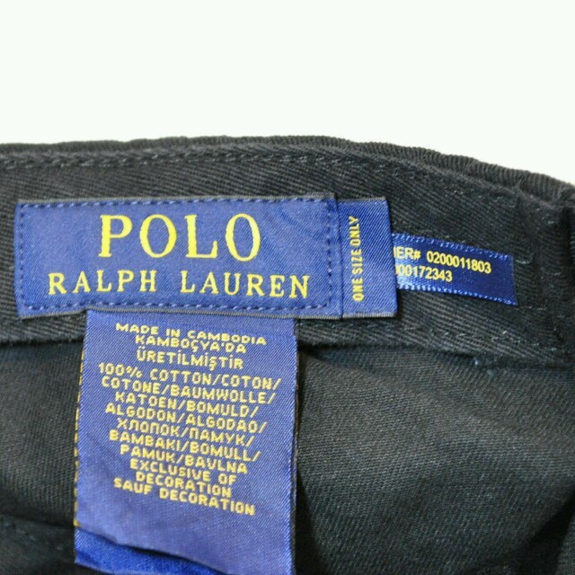 POLO RALPH LAUREN(ポロラルフローレン)の◉L228 新品 紙タグ無し ラルフローレン ポロ ワンポイント キャップ  メンズの帽子(キャップ)の商品写真