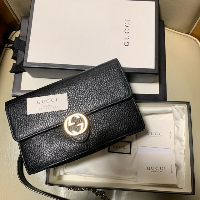 人気No.1】 Gucci - GUCCIチェーンウォレット値下げ ショルダーバッグ