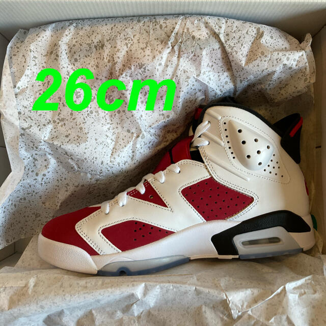 NIKE AIR JORDAN 6 CARMINE 26cm