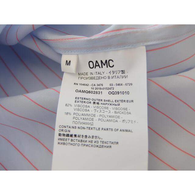 oamc ストライプ シャツ