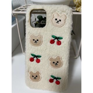 iPhone 12pro用ケース　可愛い　熊(iPhoneケース)