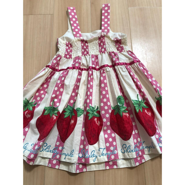 Shirley Temple(シャーリーテンプル)の専用♡シャーリーテンプル　イチゴ110 キッズ/ベビー/マタニティのキッズ服女の子用(90cm~)(ワンピース)の商品写真