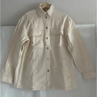 エイチアンドエム(H&M)の(値下げ)デニムジャケット　ワンピース(Gジャン/デニムジャケット)