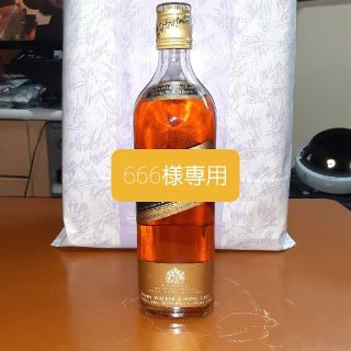 古酒　ジョニーウォーカー　ブラックラベル　金キャップ(ウイスキー)