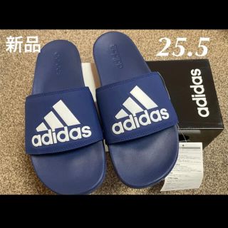 アディダス(adidas)のadidas アディダス サンダル　ネイビー　25.5  新品　未使用(サンダル)