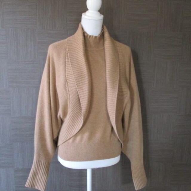 三越 MITSUKOSHI カシミヤ100%アンサンブル M-L 秋冬