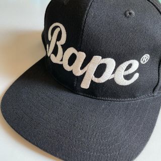 アベイシングエイプ(A BATHING APE)のBAPE スナップバックキャップ  黒(キャップ)