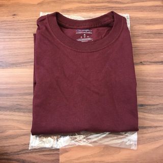 チャンピオン(Champion)の【1枚のみ】チャンピオン champion メンズ 半袖 Tシャツ L ワイン(Tシャツ/カットソー(半袖/袖なし))