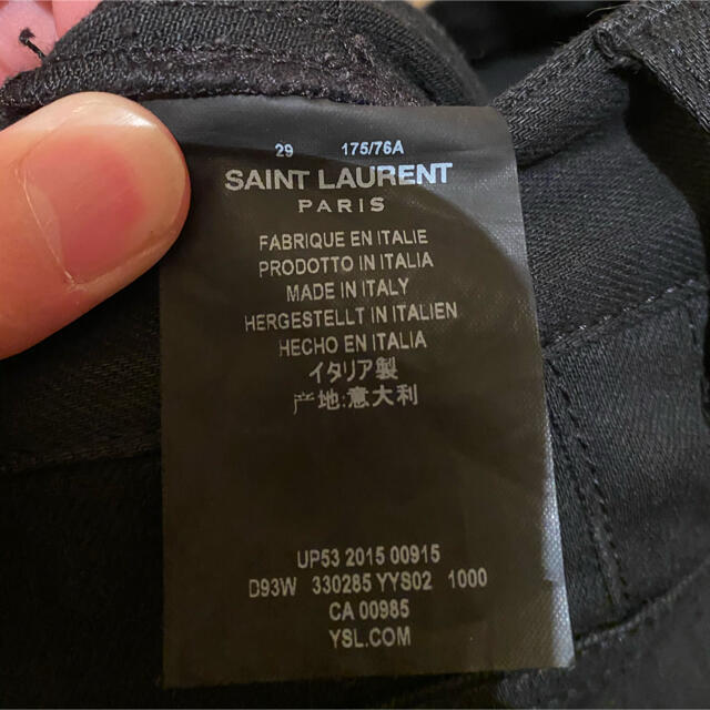 Saint Laurent(サンローラン)のサンローラン　バイカーパンツ メンズのパンツ(デニム/ジーンズ)の商品写真