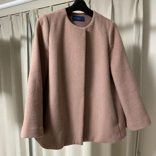 シップス(SHIPS)のSHIPSシップス　ウール　コート  ジャケット　女性　美品(ノーカラージャケット)