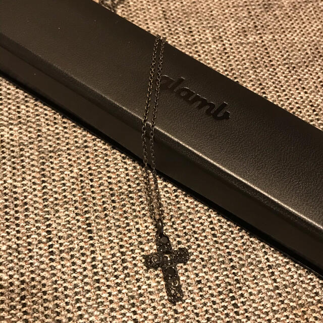 glamb Odyssey cross necklace ブラック ネックレス