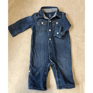 ベビーギャップ(babyGAP)のmyu…様専用　babyGAP デニムロンパース つなぎ　70cm(ロンパース)