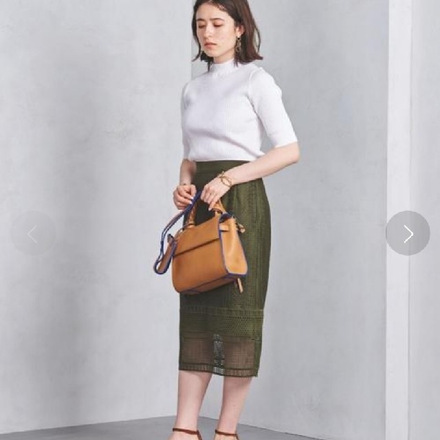 UNITED ARROWS(ユナイテッドアローズ)のUNITEDARROWS◆ジオメトリック レース スカート レディースのスカート(ひざ丈スカート)の商品写真