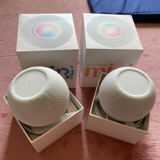 アップル(Apple)のApple homepod mini ホワイト2台　(スピーカー)