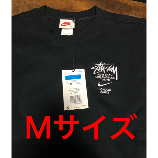 高品質】 ステューシー M クルー x 黒 フリース 黒タタキSL/朱天黒
