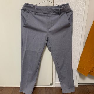 ジーユー(GU)のテーパードアンクルパンツ Z＋E グレー／GU(クロップドパンツ)