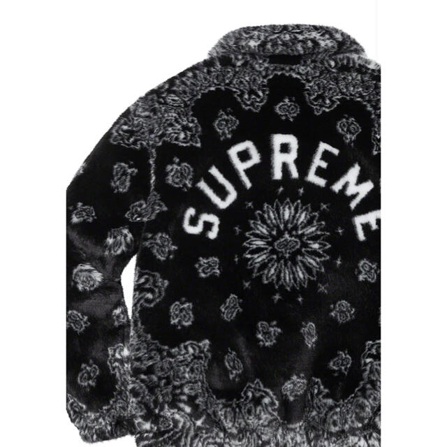 supreme bandana faux fur bomber jacket S