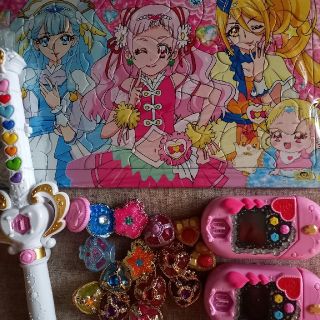 バンダイ(BANDAI)のHUGっとプリキュア　セット　ハグっとプリキュア　プリハート　ミライクリスタル(キャラクターグッズ)