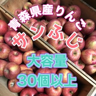 大容量　青森県産りんご　サンふじ　家庭用(フルーツ)