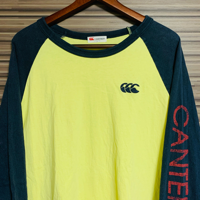 CANTERBURY(カンタベリー)のcanterbury カンタベリー ラグラン ロンT スリーブロゴ Lサイズ メンズのトップス(Tシャツ/カットソー(七分/長袖))の商品写真