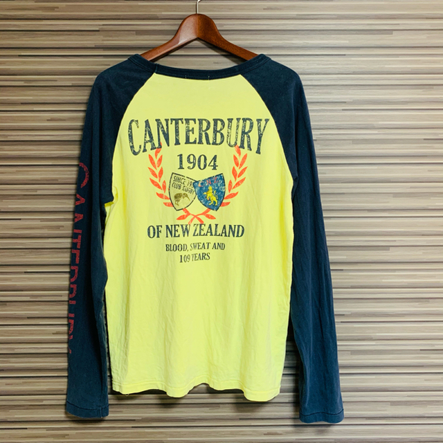 CANTERBURY(カンタベリー)のcanterbury カンタベリー ラグラン ロンT スリーブロゴ Lサイズ メンズのトップス(Tシャツ/カットソー(七分/長袖))の商品写真