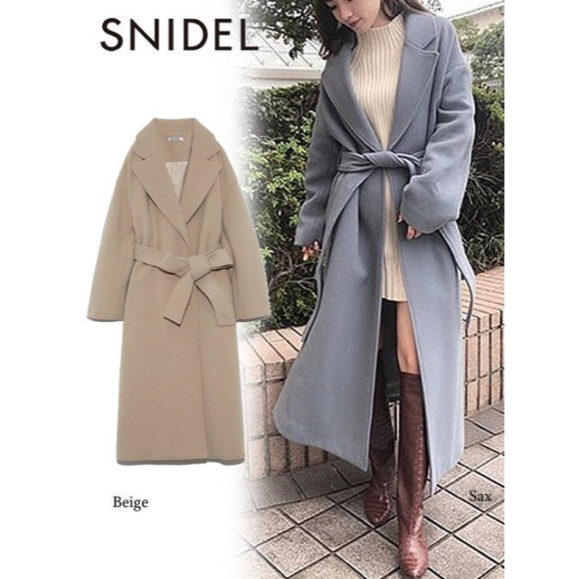 SNIDEL - SNIDEL ウエストマークウールコートの通販 by mofufu's shop