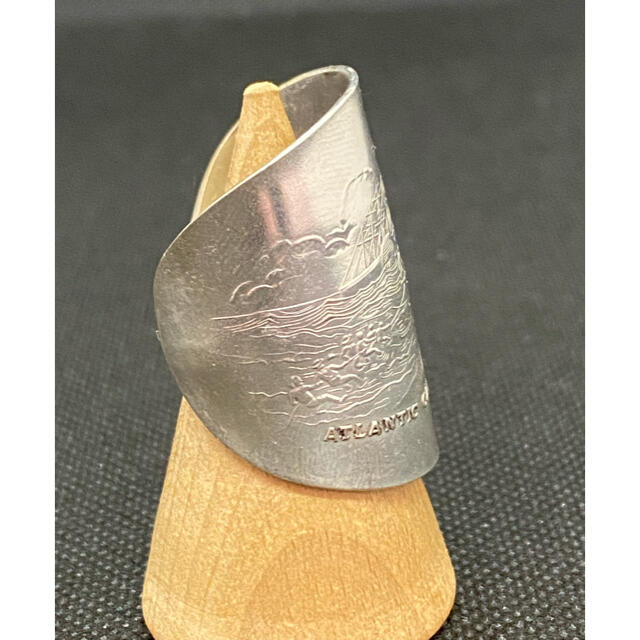 アンティーク リング スプーンリング 19号 調節可 大西洋ケーブル 1526 メンズのアクセサリー(リング(指輪))の商品写真