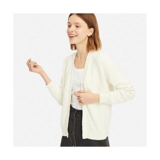 ユニクロ(UNIQLO)のUNIQLO ユニクロ コットンカシミヤVネックカーディガン(カーディガン)