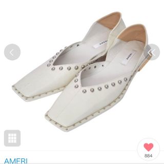 アメリヴィンテージ(Ameri VINTAGE)の新品未使用AMERI STUDS WOOD HEEL BABOOSH(ハイヒール/パンプス)