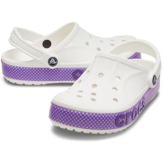 クロックス(crocs)の27cm クロックス バヤバンド メッシュ バンド クロッグ  ホワイト(サンダル)