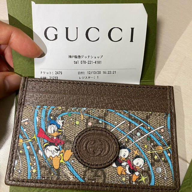 Gucci(グッチ)の新品未使用 Disney x GUCCI ドナルドダック カードケース レディースのファッション小物(パスケース/IDカードホルダー)の商品写真