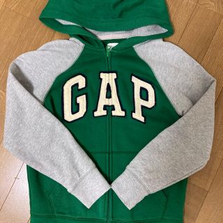 ギャップキッズ(GAP Kids)のGAPパーカー　KIDS 130 中古　美品　グリーン(ジャケット/上着)