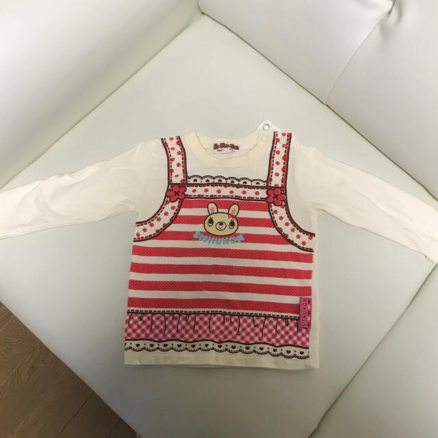 SiShuNon(シシュノン)のsishunon シュシュノン　長袖Tシャツ　80サイズ　ピンク キッズ/ベビー/マタニティのベビー服(~85cm)(Ｔシャツ)の商品写真