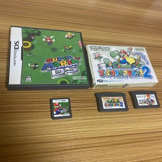 ニンテンドウ(任天堂)のスーパーマリオ64DS、スーパーマリオアドバンス2、マリオカートアドバンス(携帯用ゲームソフト)