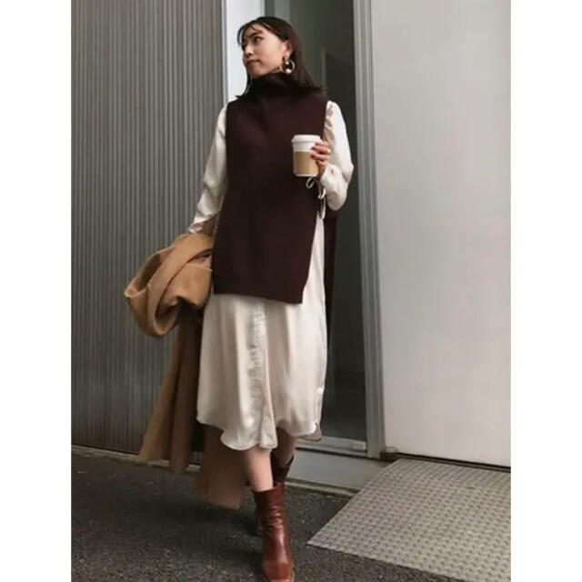 アメリヴィンテージ  VEST LAYERED SHIRT DRESSワンピース