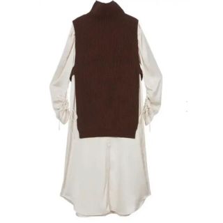 アメリヴィンテージ(Ameri VINTAGE)のAmerivintage VEST LAYERED SHIRT DRESS(ひざ丈ワンピース)