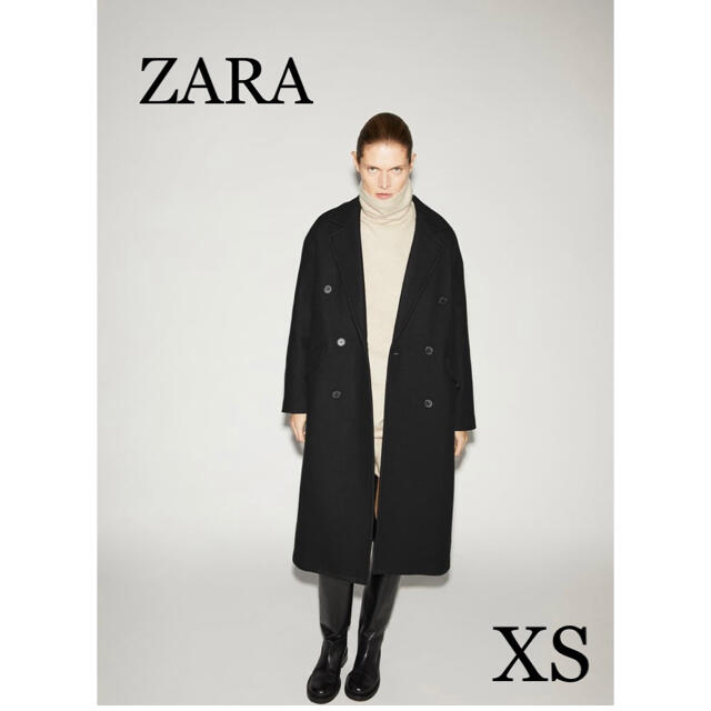 ZARA ウールオーバーサイズコート　xsサイズ