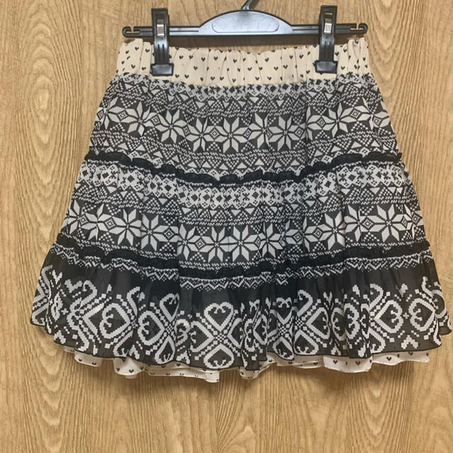 【値下げ】ミニスカート　リバーシブル レディースのスカート(ミニスカート)の商品写真