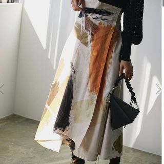 アメリヴィンテージ(Ameri VINTAGE)の新品【AMERI】LOUISE ART SKIRT(S)(ロングスカート)