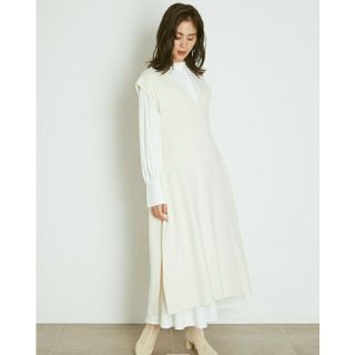 スナイデル(SNIDEL)の【期間限定値下げ】snidel ベストレイヤードシャツワンピース♡(ロングワンピース/マキシワンピース)