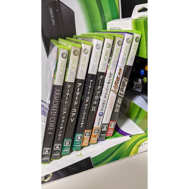 Xbox360(エックスボックス360)のXbox 360 S 4GB 本体セット エンタメ/ホビーのゲームソフト/ゲーム機本体(家庭用ゲーム機本体)の商品写真