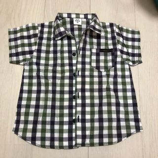 ベベ(BeBe)のbebe 半袖チェックシャツ(Tシャツ/カットソー)