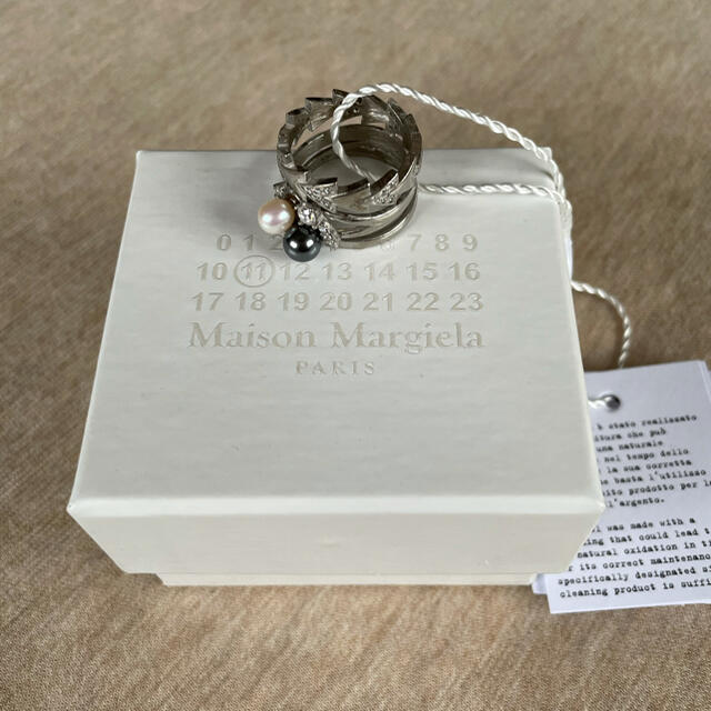 Maison Martin Margiela 指輪 アクセサリー 20AW新品M メゾン パールジェム リング(指輪) リング 3連 Maison Martin Margiela 指輪 アクセサリー 20AW新品M メゾン パールジェム リング(指輪) リング 3連