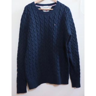 トミーヒルフィガー(TOMMY HILFIGER)のTOMMY HILFIGER ケーブルニットセーター　Lサイズ(ニット/セーター)