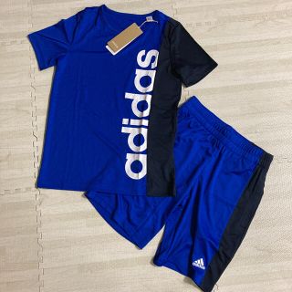 アディダス(adidas)の1.新品 アディダス キッズスポーツウェア上下 160サイズ(Tシャツ/カットソー)