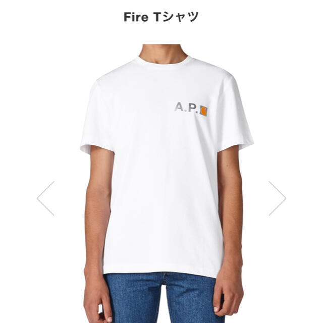 A.P.C(アーペーセー)のA.P.C×carhartt Tシャツ　XLサイズ メンズのトップス(Tシャツ/カットソー(半袖/袖なし))の商品写真