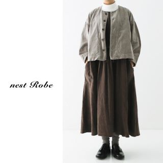 ネストローブ(nest Robe)のnest robe（ネストローブ）| コーデュロイショートジャケット(ノーカラージャケット)