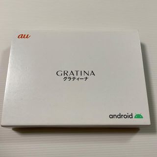 エーユー(au)のGRATINAグラティーナ　KYV48SKA  BLACK(スマートフォン本体)