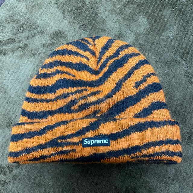 Supreme Mohair Beanie Tiger Stripe